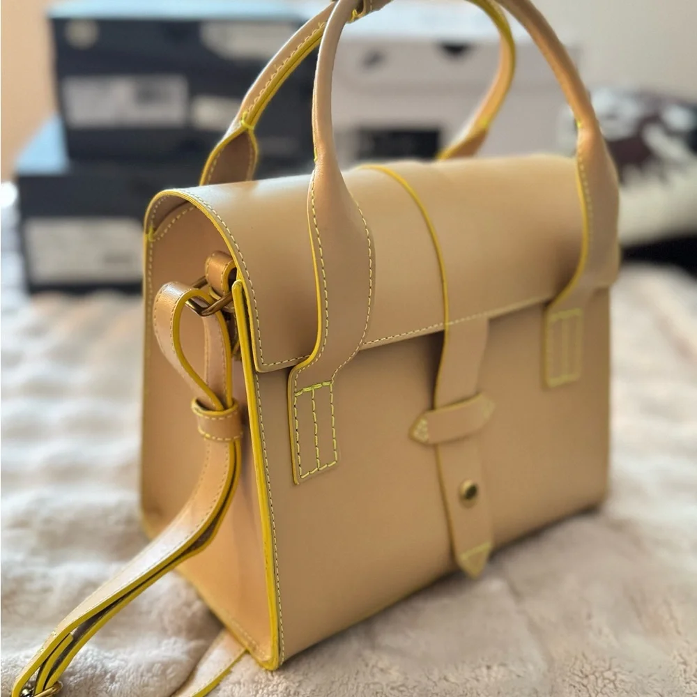 Tan Leather Shoulder Bag - Picture 5 of 5